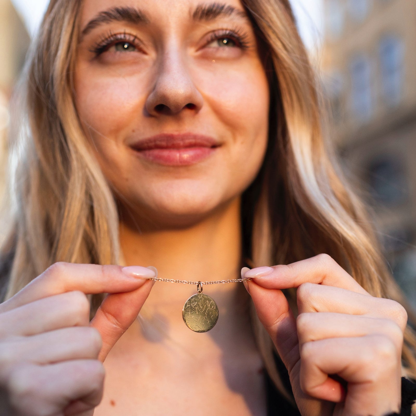 Personalisierte Sternkarten-Halskette aus Edelstahl oder Silber – Schmuck mit graviertem Sternenhimmel, perfektes Geschenk