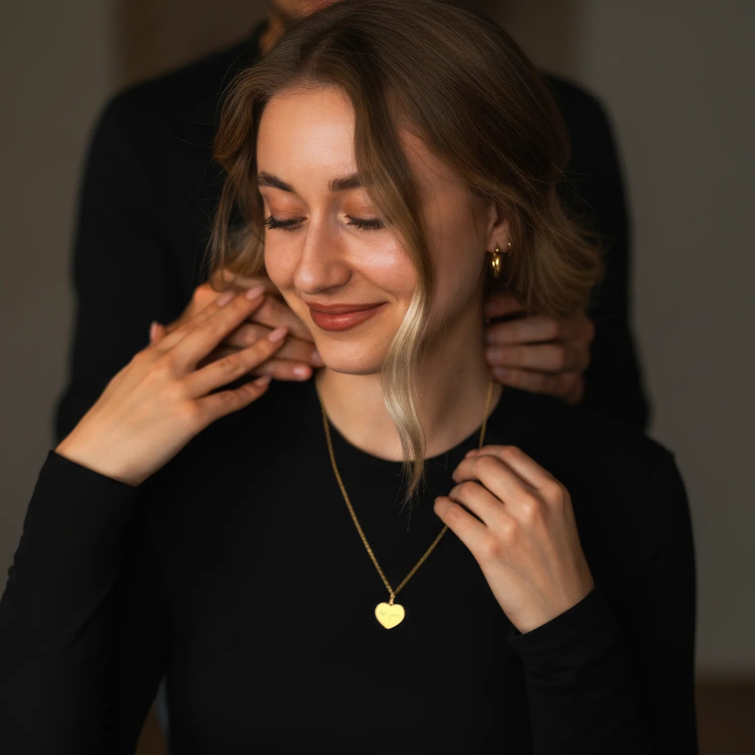 Herzkette mit Gravur