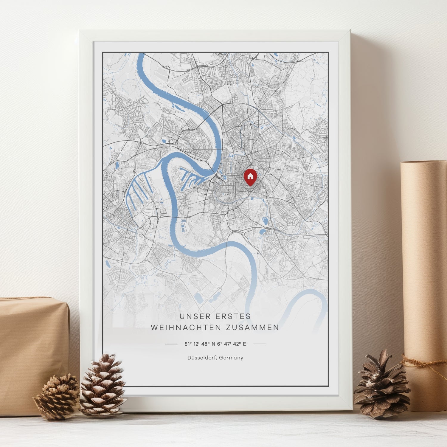 Mappa della città per Natale